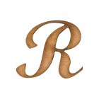 APLIQUE LETRA SCRIPT R - (Maiúscula M)